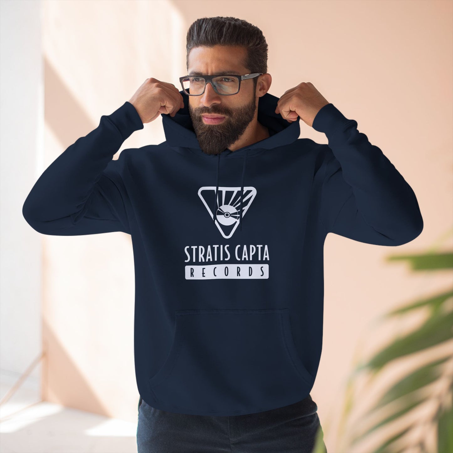 Three-Panel Fleece Hoodie